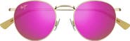 Maui Jim Pukaua 50mm Small Polarized Round Sunglasses