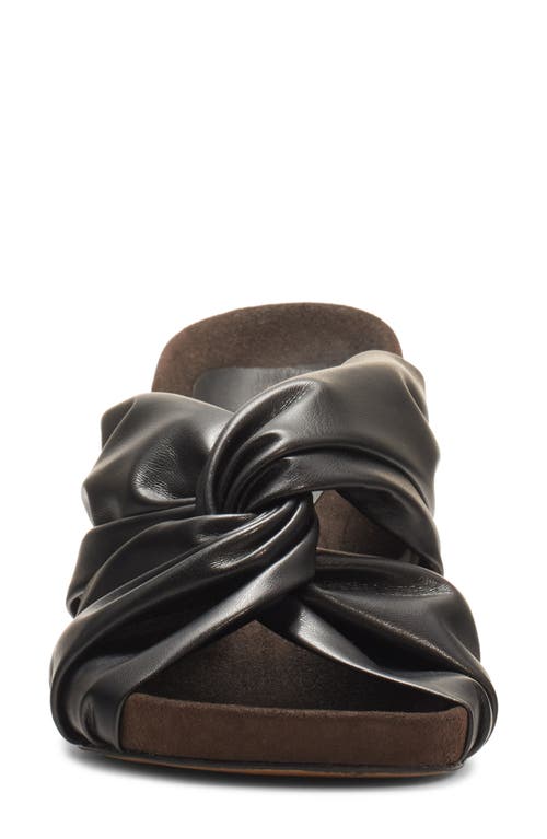 Stella Mccartney Terra Twisted Slide Sandal In 1000 Black
