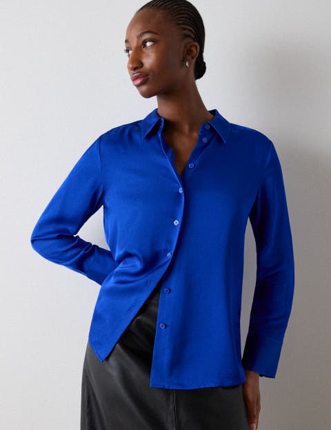 Satin Collared Shirt
