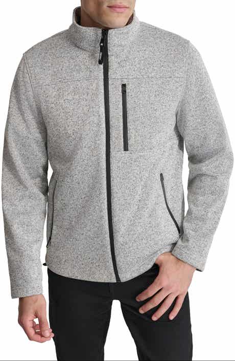 DKNY Sweater Knit Fleece Jacket