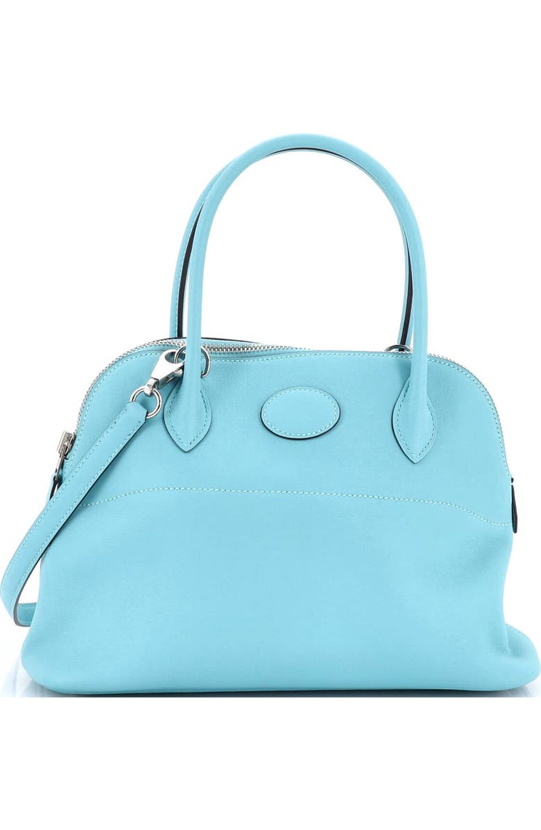 Pre-Owned Hermes Bolide Bag Swift 27, Main, color, Bleu Atoll