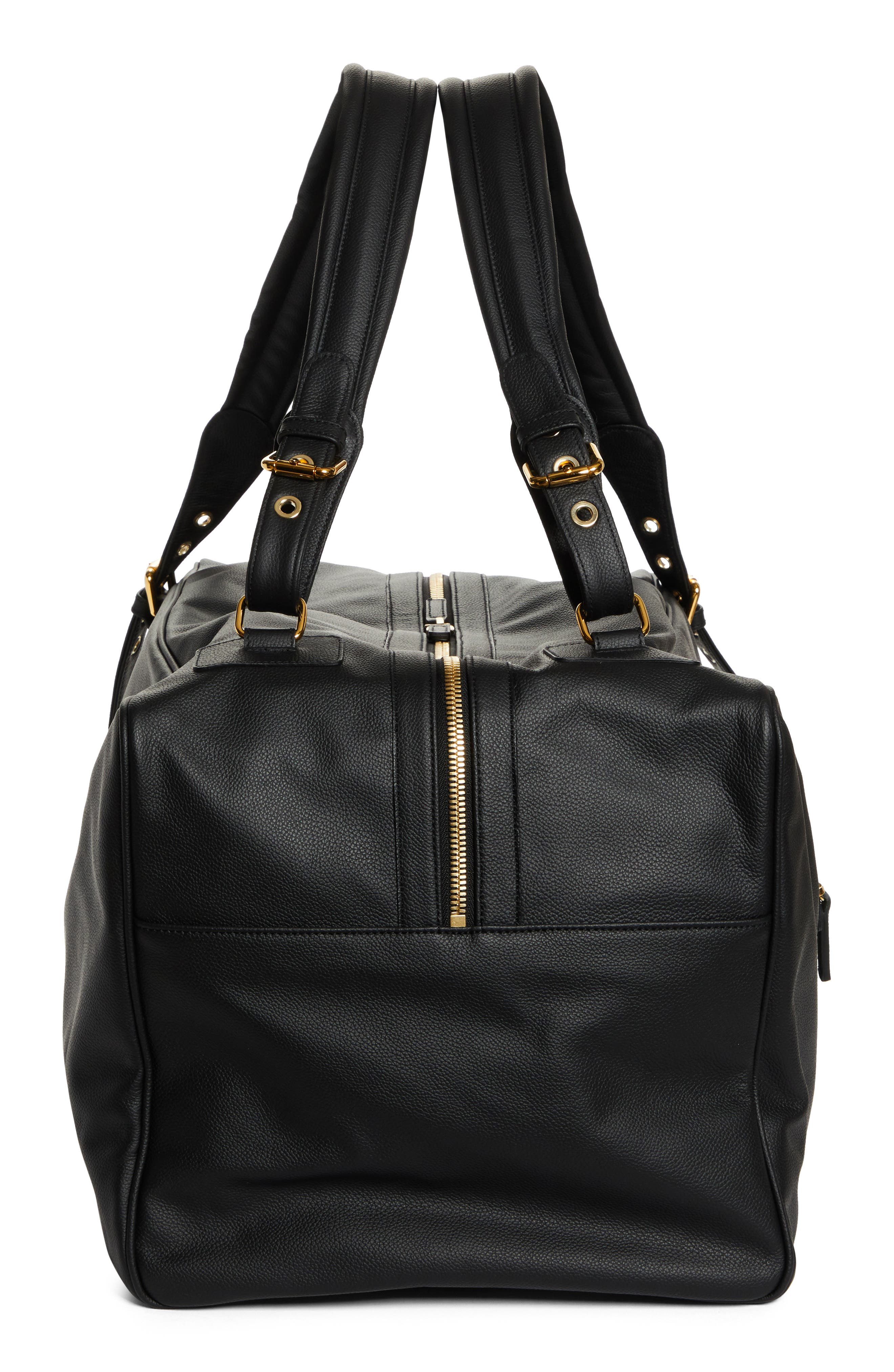 Eleventy Leather Duffle Bag, Alternate, color, 