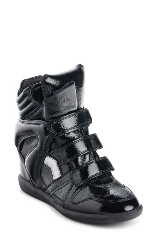 Isabel Marant Bekett Festive Hidden Wedge High Top Sneaker In Black