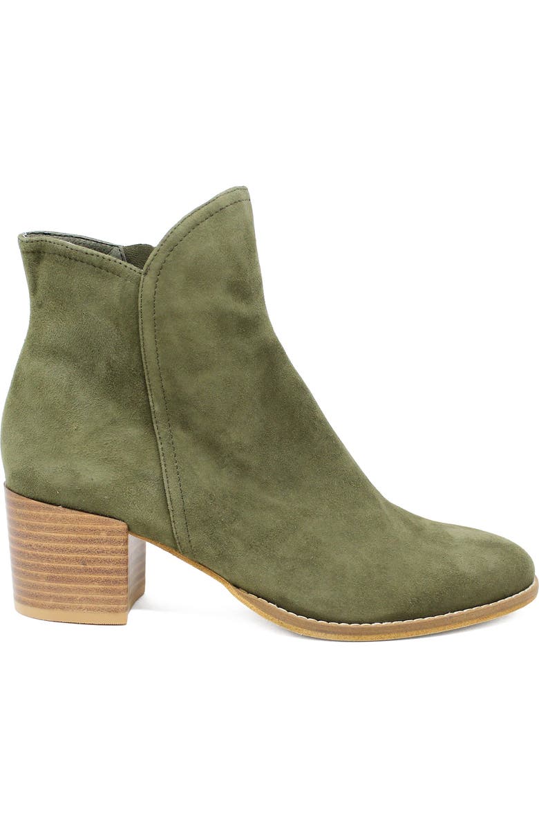 DJANGO AND JULIETTE Mockas Low Heeled Boot, Alternate, color, Olive Suede