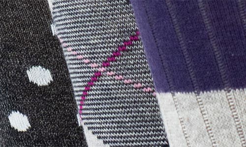 Lorenzo Uomo 3-pack Assorted Dress Socks In Grey