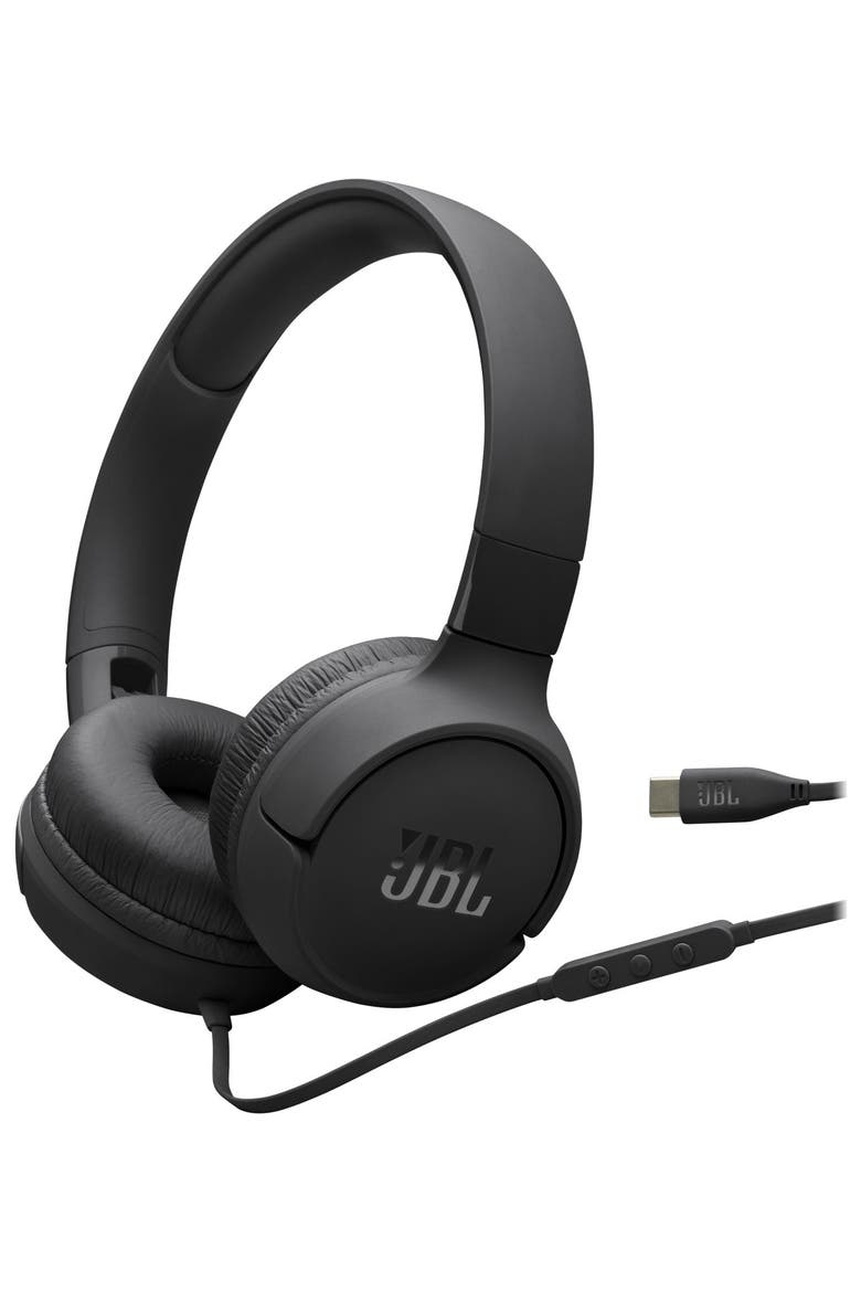 Tune Tune 520C USB-C Hi-Res Wired On-Ear Headphones, Main, color, Black
