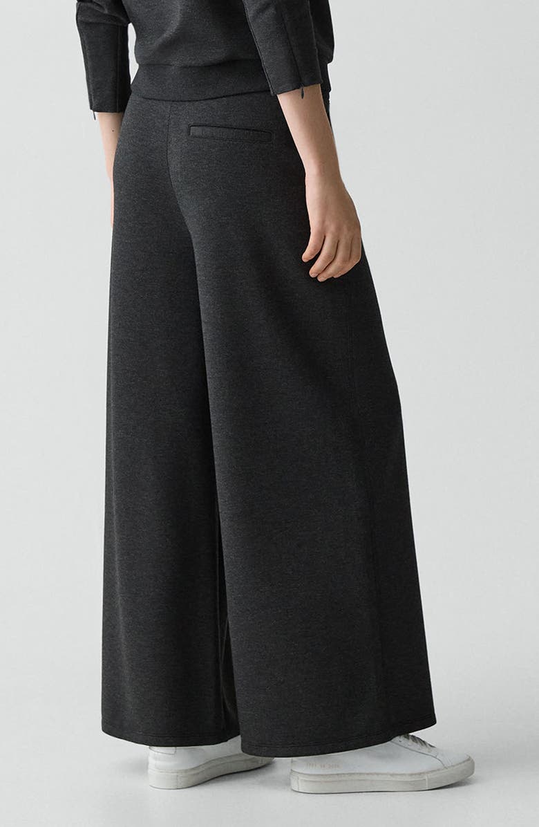 Theory Wide Leg Pants, Alternate, color, Charcoal Melange