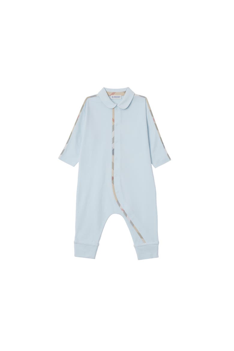 Stretch Cotton Three-piece Baby Gift Set, Alternate, color, Bright sky blue