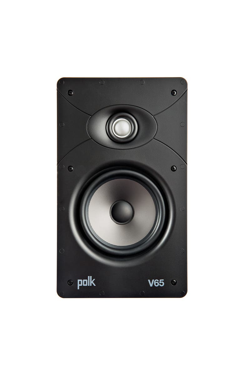 Polk Audio V65 6.5" Vanishing In Wall Speaker - Each, Main, color, White