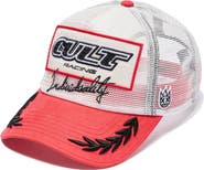 Cult of Individuality Racing Logo Mesh Trucker Hat