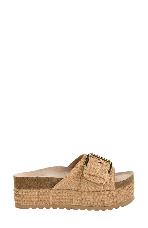 Dirty Laundry Palm Island Platform Slide Sandal In Natural
