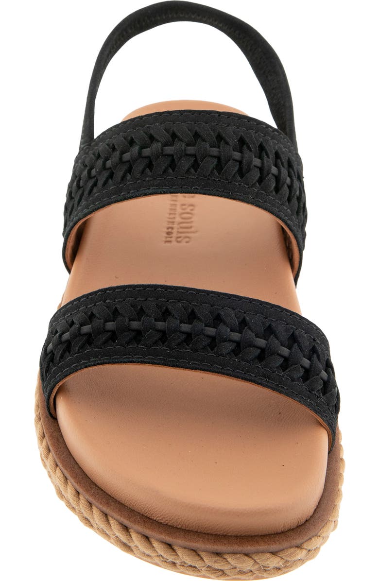 Gentle Souls Nico Slingback Sandal, Alternate, color, Black Nubuck