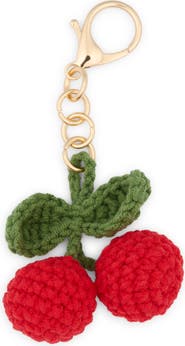 Leith Crochet Cherry Bag Charm