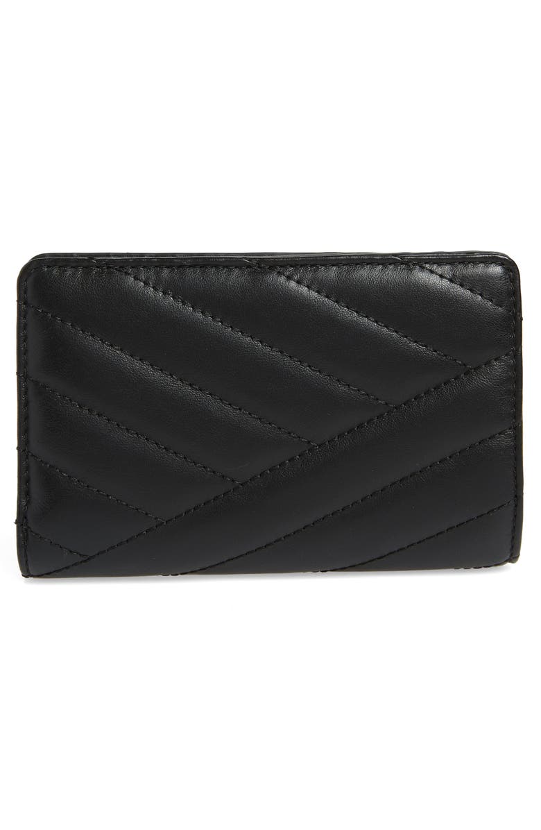 Tory Burch Medium Kira Quilted Leather Wallet, Alternate, color,
