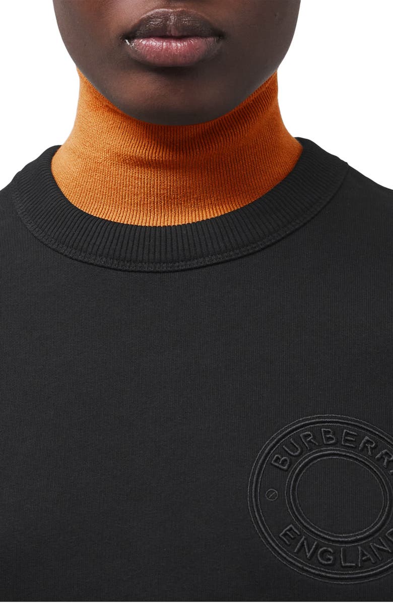 Burberry Poulter Roundel Logo Embroidered Sweatshirt, Alternate, color,