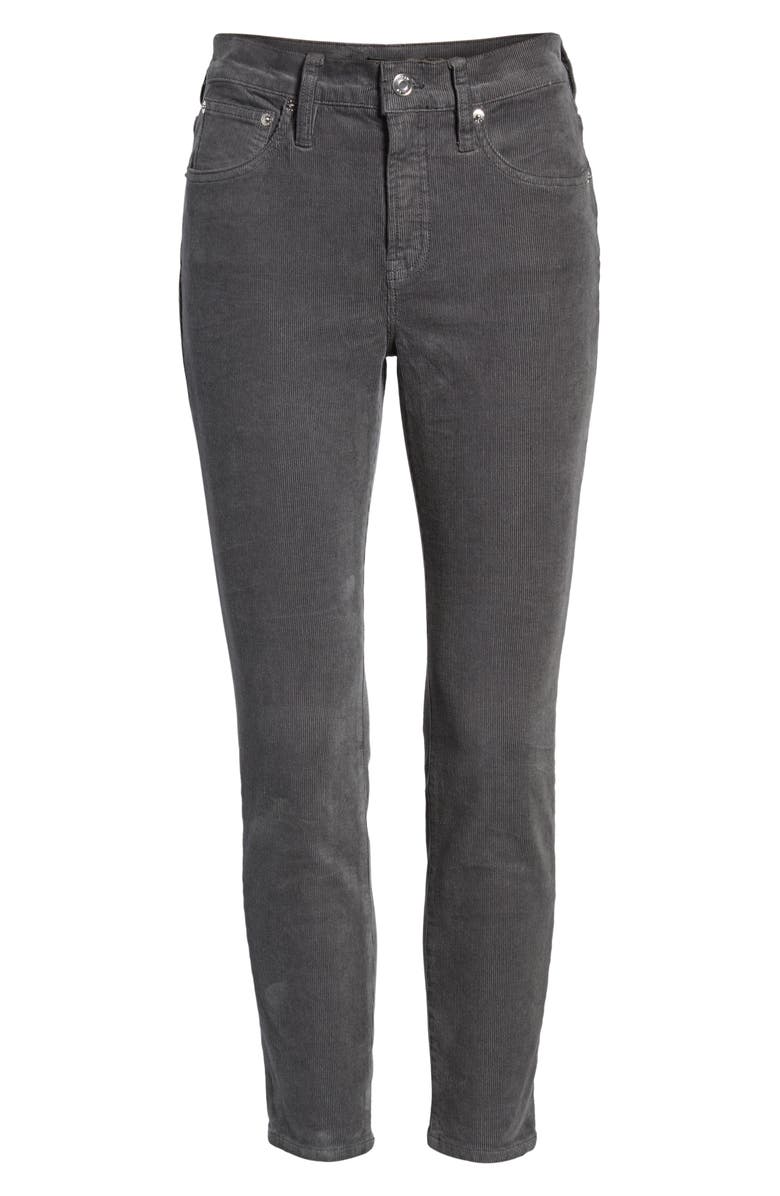 J.Crew High Rise Toothpick Corduroy Jeans, Alternate, color, 