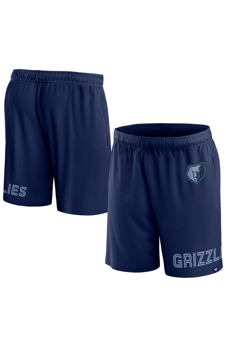 FANATICS Men's Fanatics Branded Navy Memphis Grizzlies Free Throw Mesh Shorts, Main, color, Navy