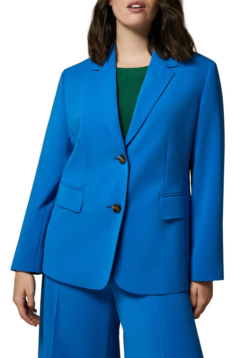 Pickstitch Blazer, Main, color, CORNFLOWER