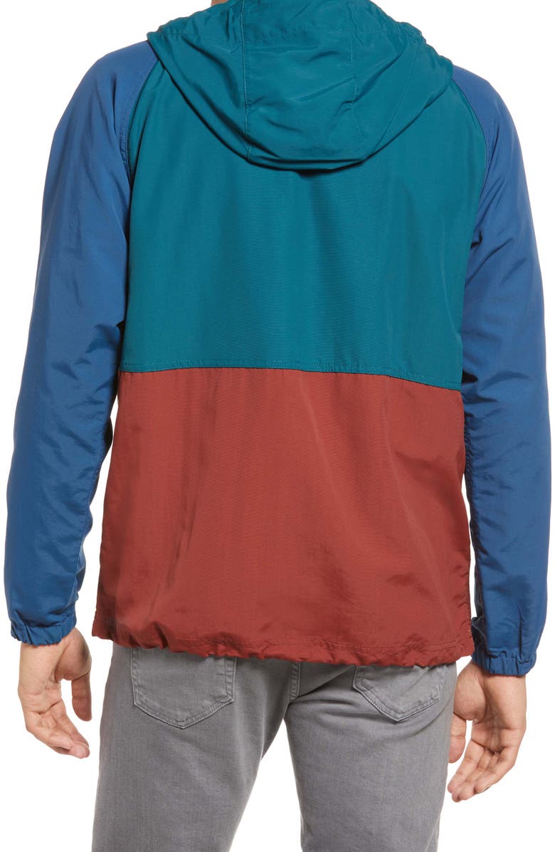 L.L.Bean Men's Mountain Classic Water Resistant Half Zip Jacket, Alternate, color, Spruce/ Tuscan Olive