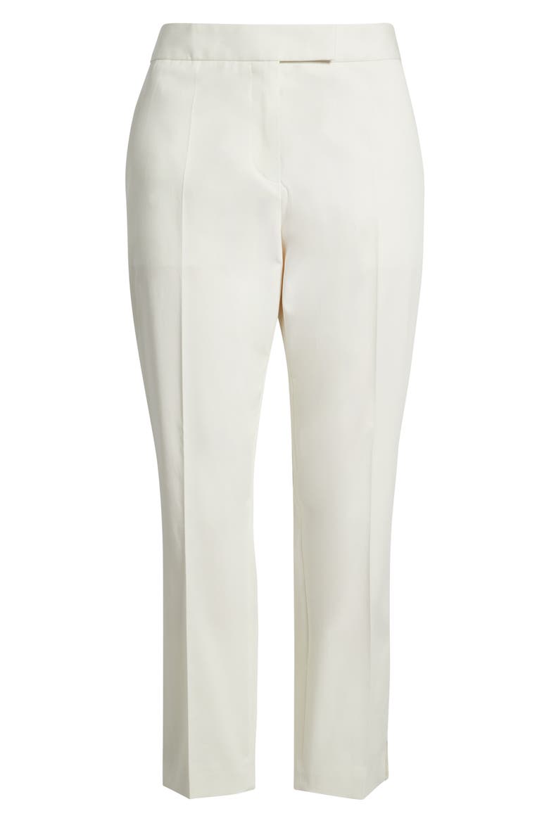 Tapria Stretch Cotton Crop Pants, Alternate, color, OPEN WHT