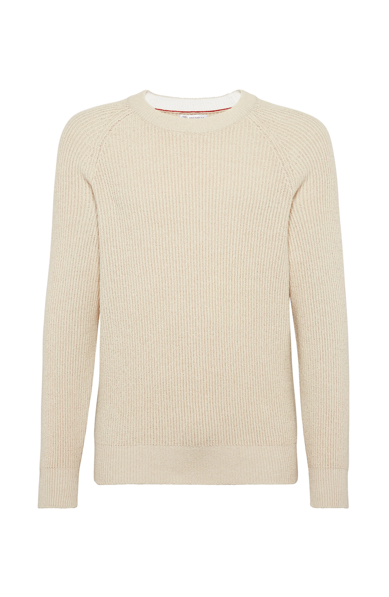 Brunello Cucinelli Malfilé cotton sweater, Main, color, 