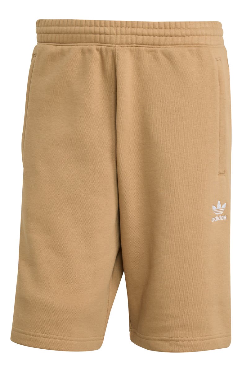 adidas Originals Trefoil Essentials Sweat Shorts, Alternate, color, Cardbo
