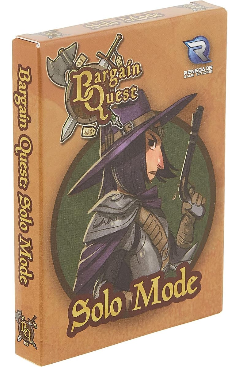 Renegade Game Studios Bargain Quest Solo Mode Expansion Game, 8+, Main, color, Multicolored