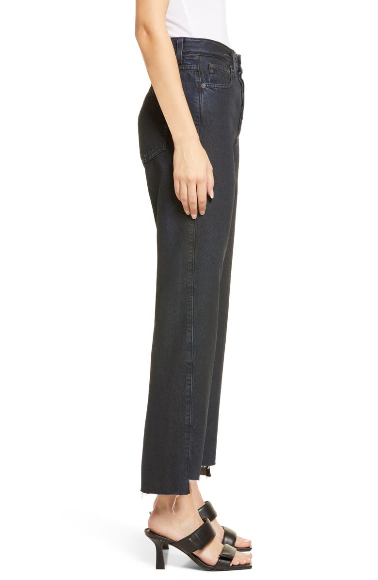 AG Twisted Alexxis High Waist Crop Straight Leg Jeans, Alternate, color, 