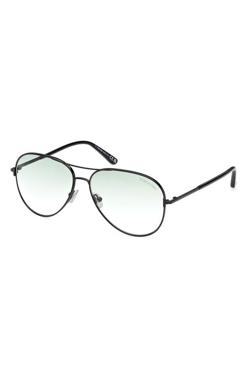Tom Ford Clark 59mm Gradient Pilot Sunglasses