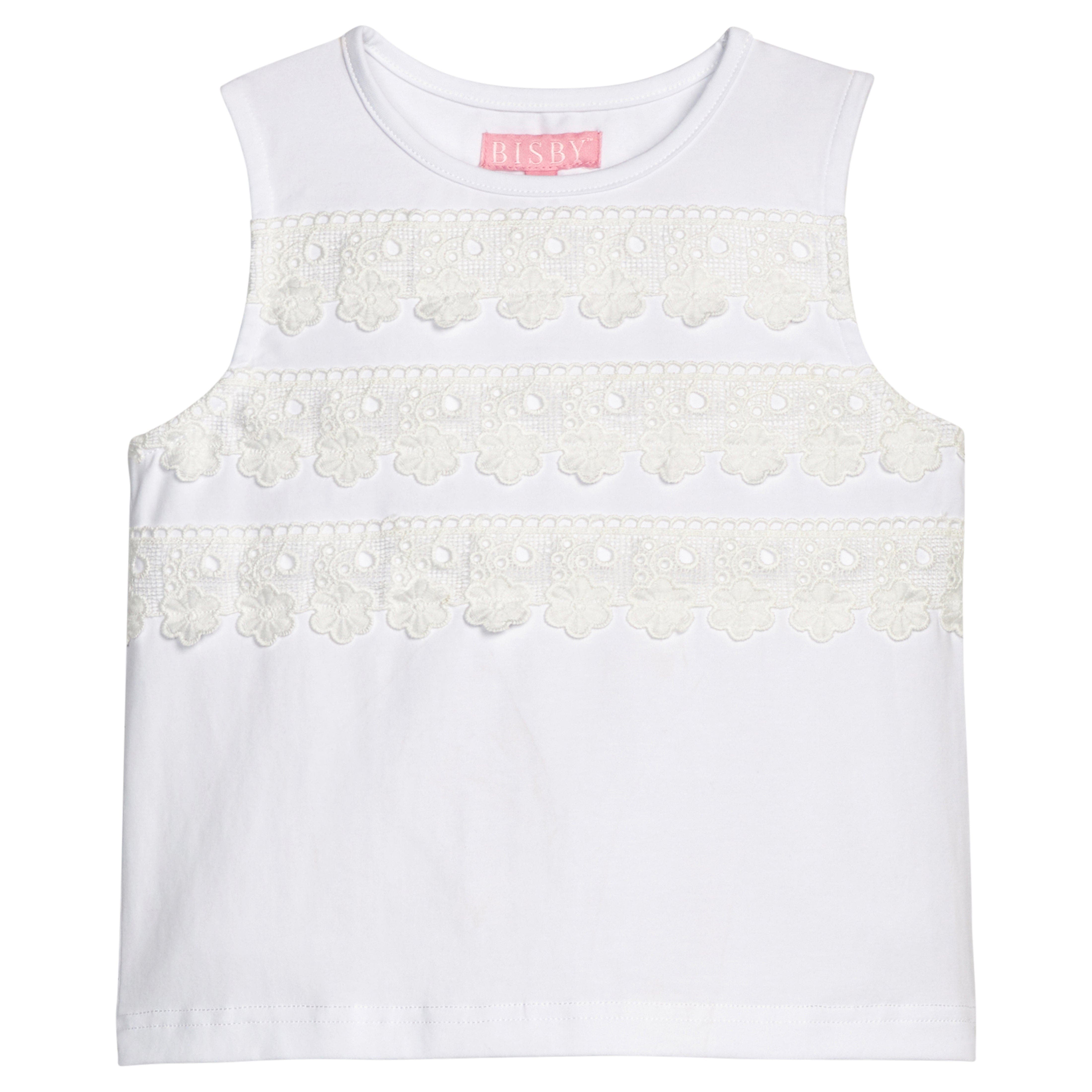 selected White Eyelet Stripe