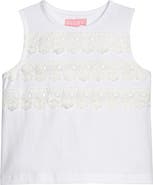 BISBY Kids' Eyelet Stripe Tank