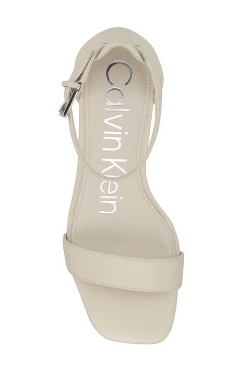Calvin Klein Nolene Sandal In Ivory
