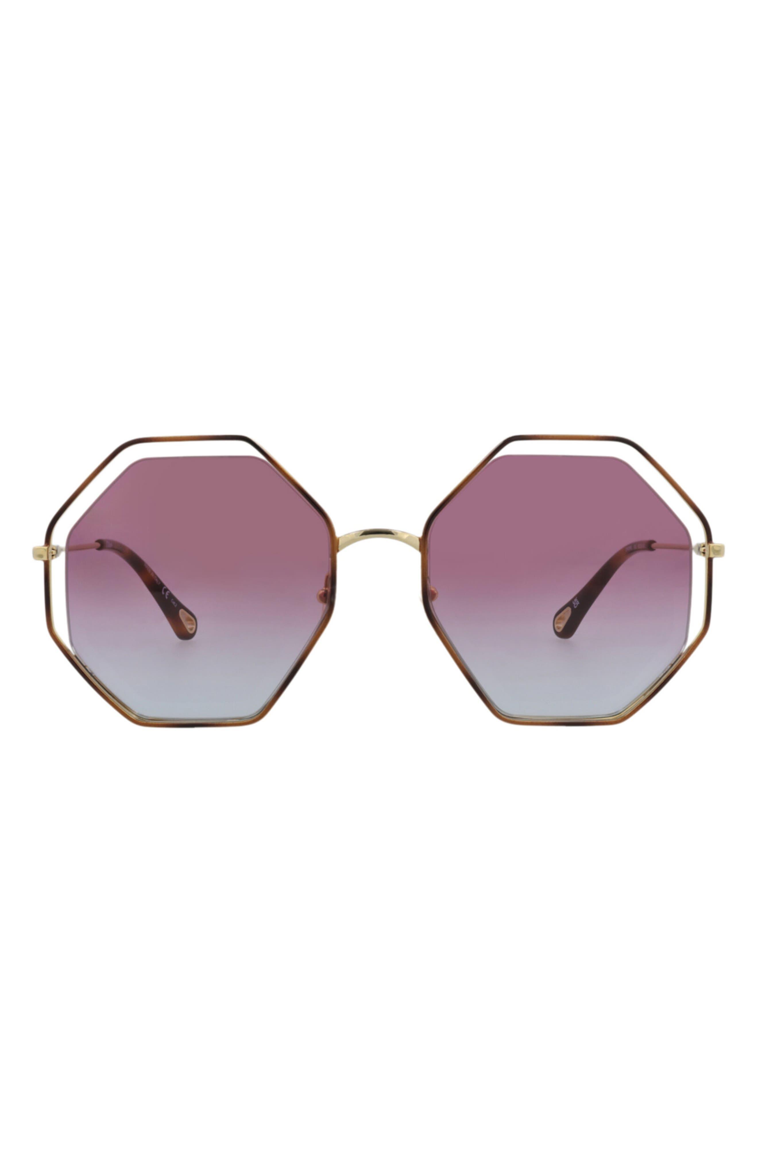 Chloé 58mm Gradient Octagon Sunglasses