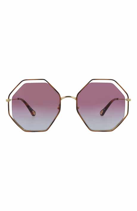 Chloé 58mm Gradient Octagon Sunglasses