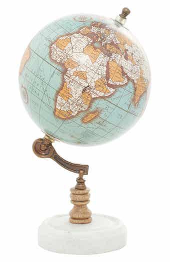 GINGER BIRCH STUDIO Teal Marble Globe