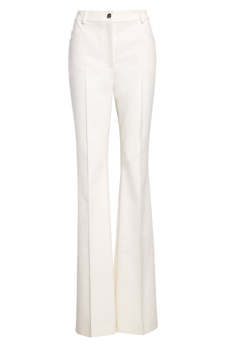 Akris Farid High Waist Cotton & Silk Blend Pants, Alternate, color, Ecru