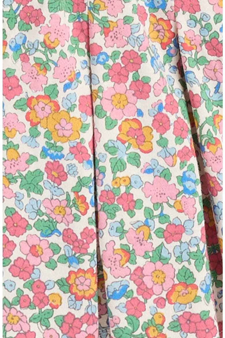 Kids' Pleated Cotton Jersey Skort, Alternate, color, MULTI DITSY VINTAGE FLORAL