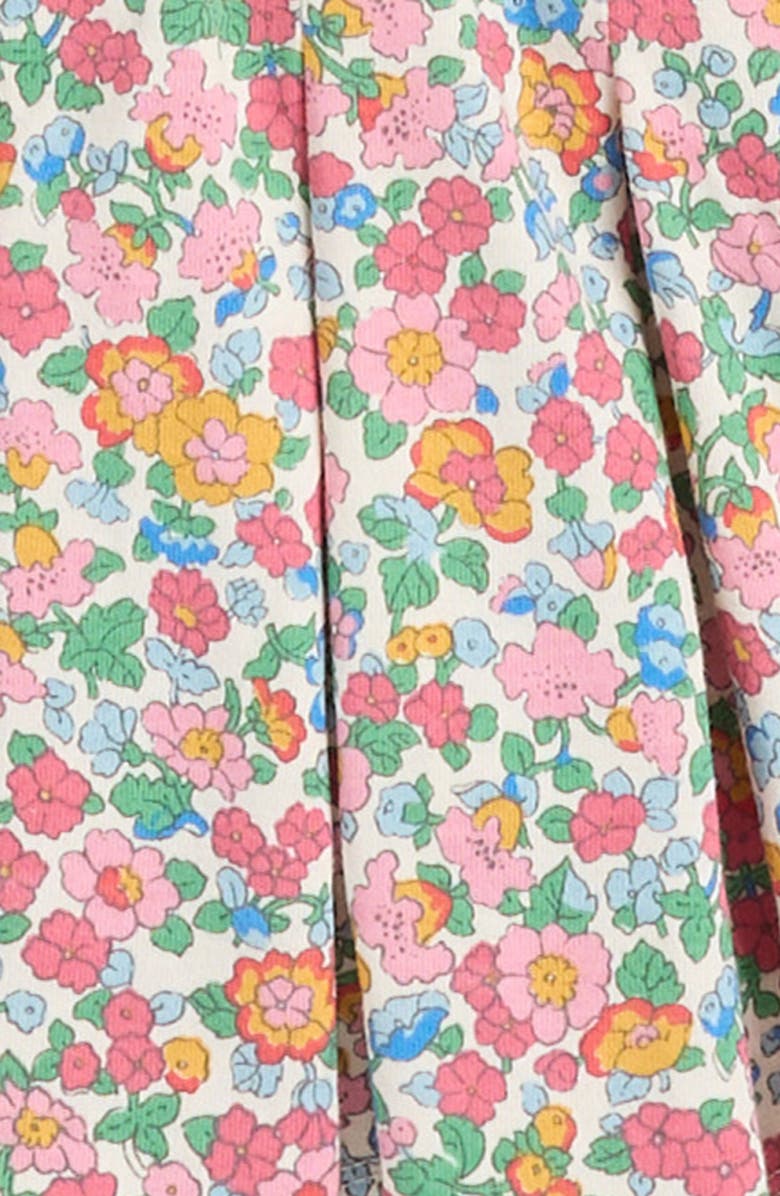 Mini Boden Kids' Pleated Cotton Jersey Skort, Alternate, color, Multi Ditsy Vintage Floral