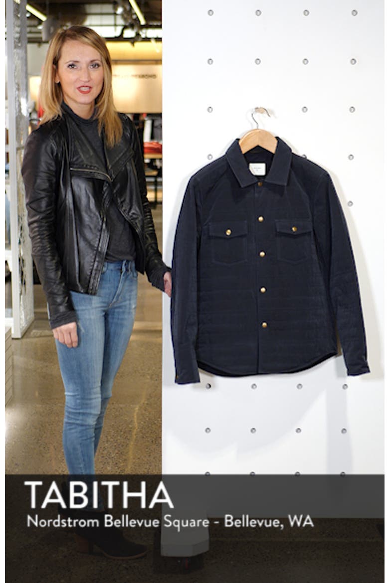 Michael Slim Fit Quilted Shirt Jacket video