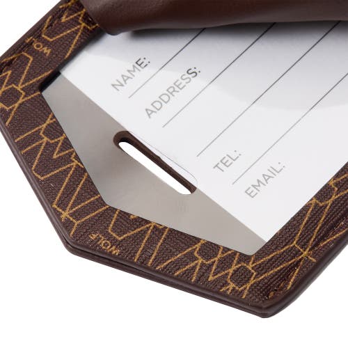 Wolf Signature Luggage Tag In Brown