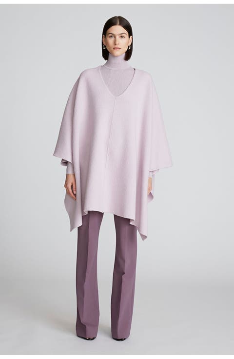 Bridget Poncho In Boiled Wool