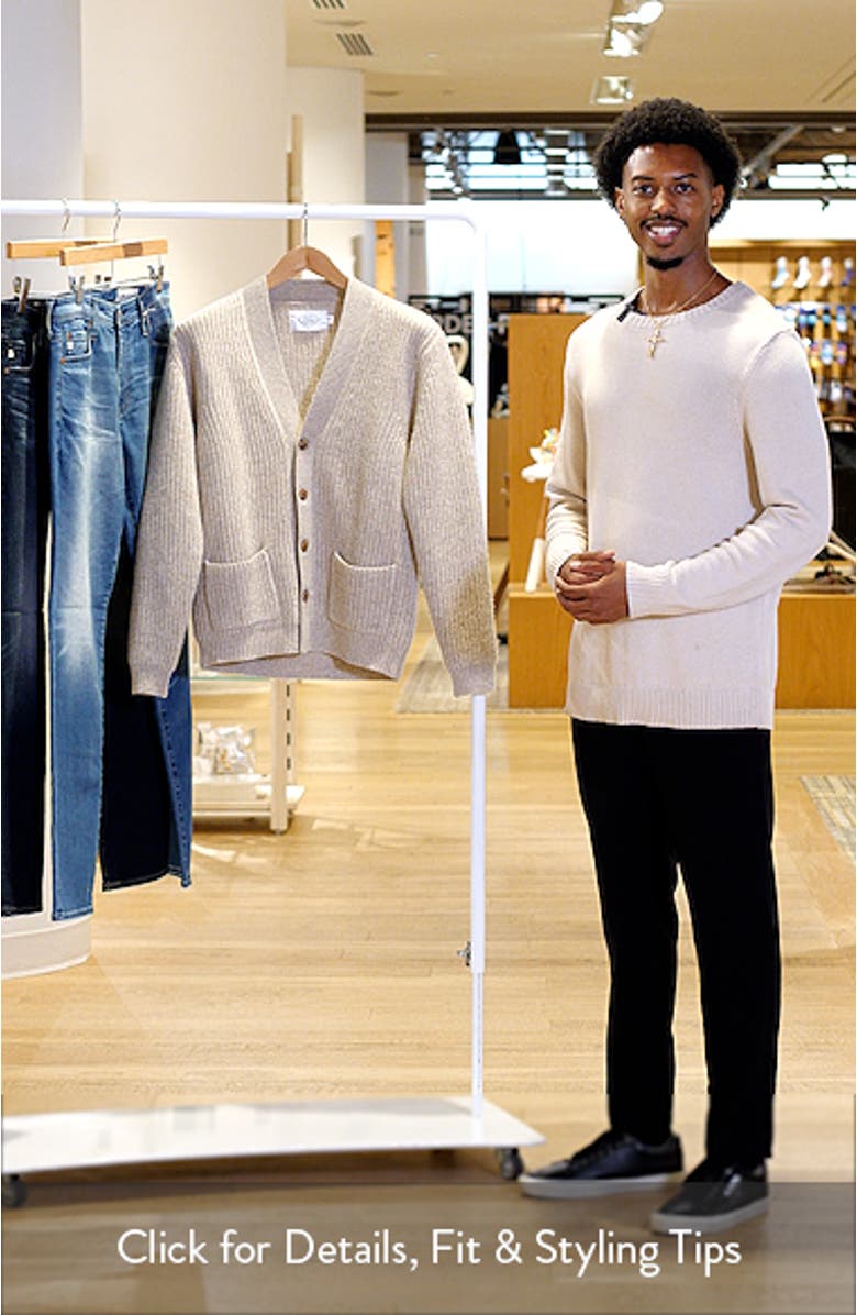 Vale Merino Wool V-Neck Cardigan, sales video thumbnail