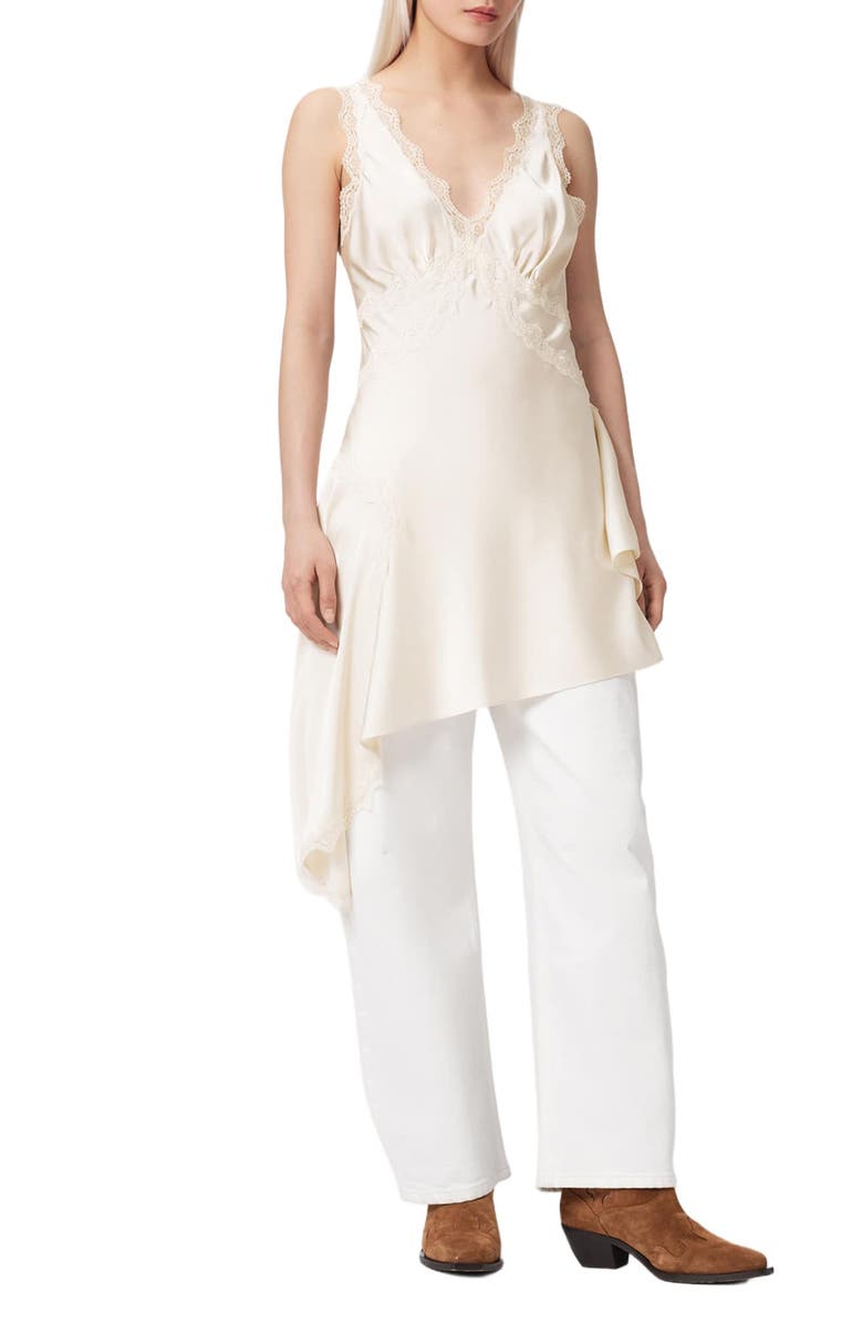 AllSaints Ilka Asymmetric Minidress, Alternate, color, 