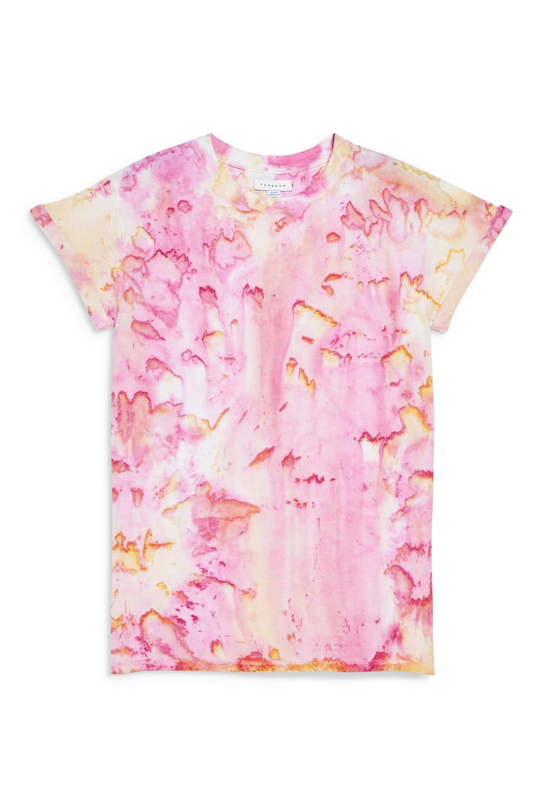 Tie Dye Tee, Alternate, color, PINK