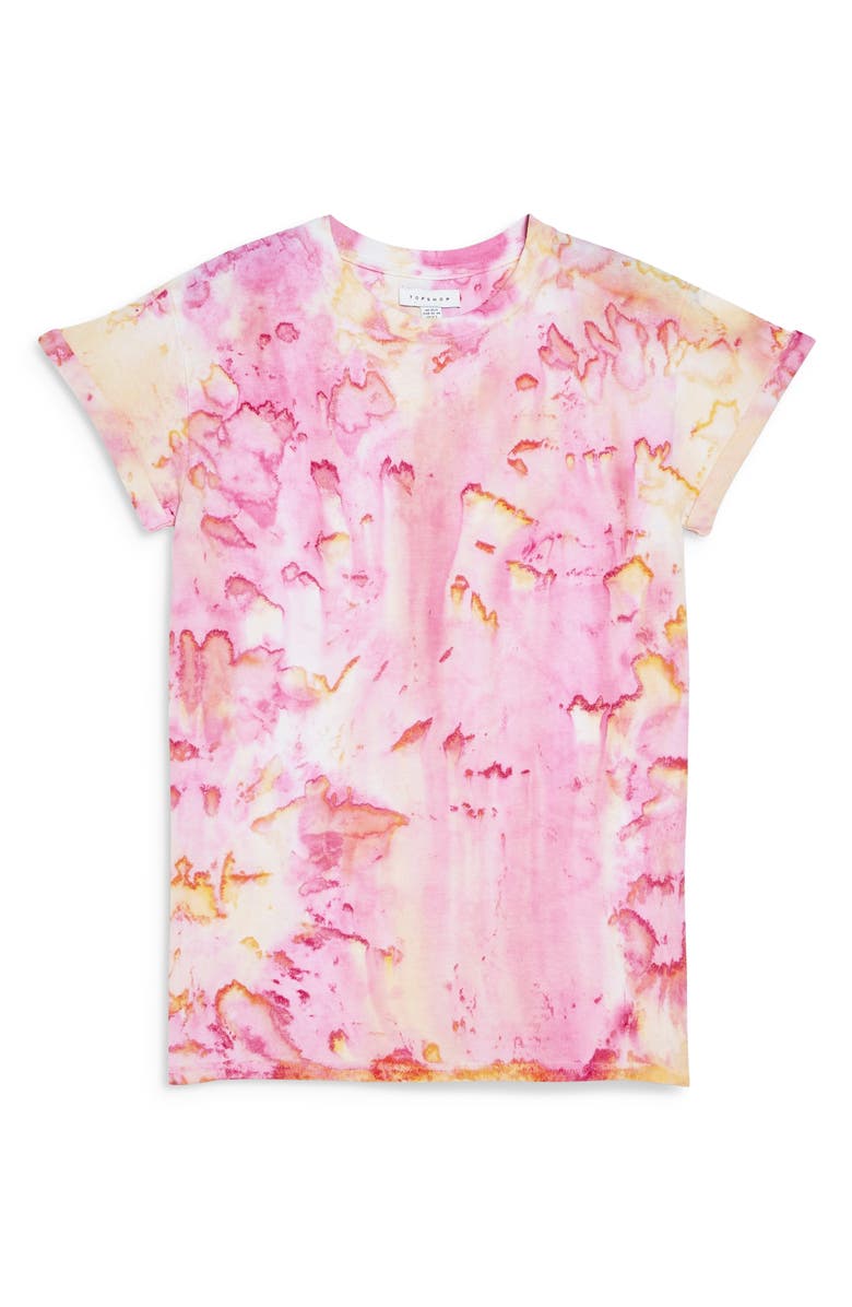 Topshop Tie Dye Tee, Alternate, color, 