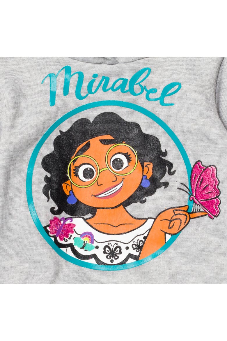 Encanto Mirabel 2-Piece Fleece Hoodie and Leggings Set, Alternate, color, Grey Teal Mirabel