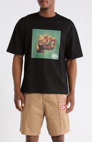 CRIMINAL DAMAGE Fist of Gold Crewneck T-Shirt
