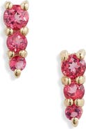 Bony Levy 14K Gold Pink Topaz Stud Earrings
