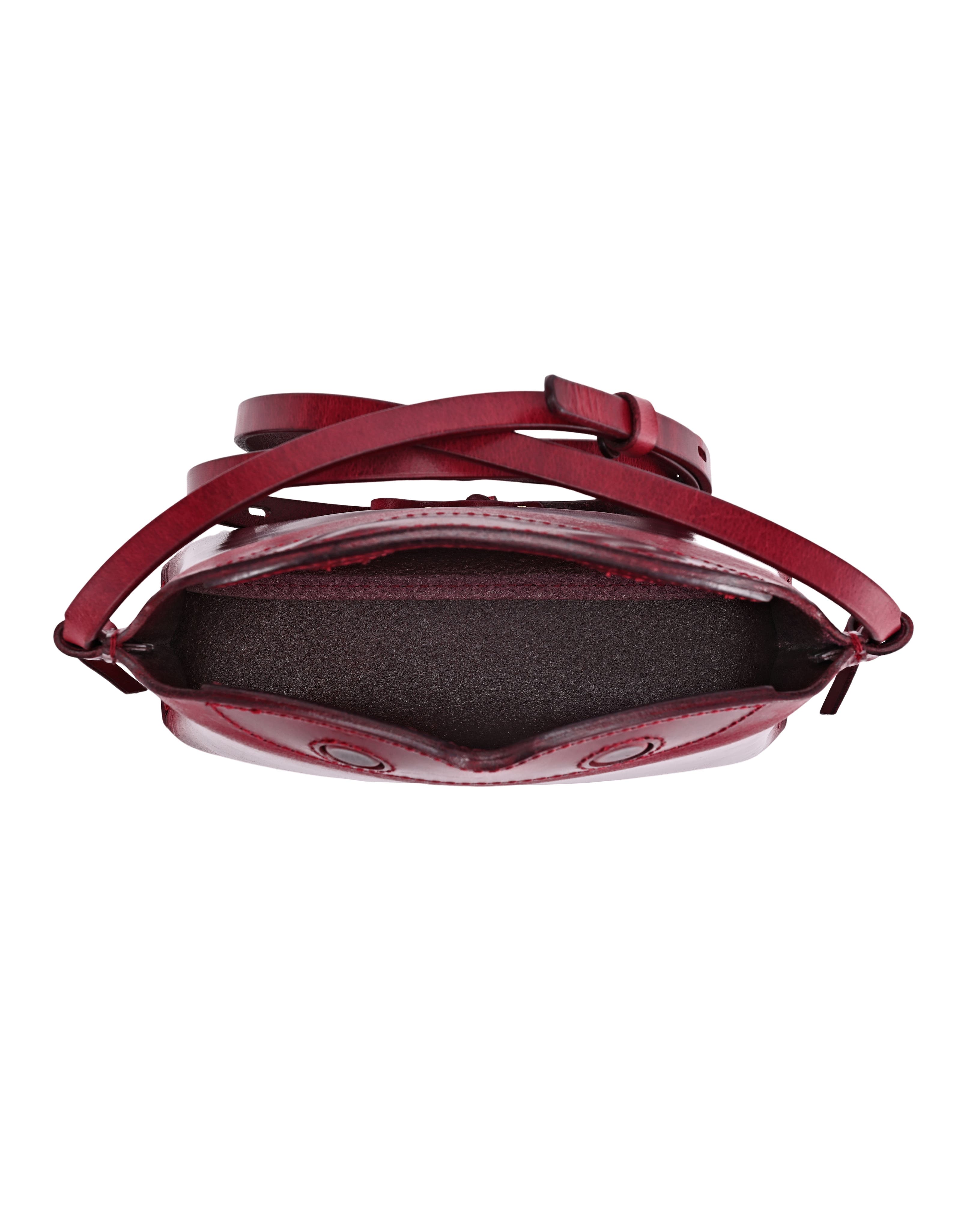 Snapper Genuine Leather Vintage Everyday Crossbody, Alternate, color, Maroon