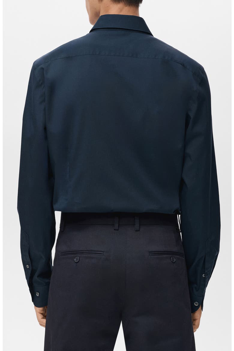 Regular Fit Cotton Oxford Cloth Button-Up Shirt, Alternate, color, NAVY